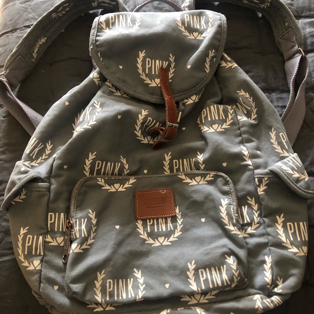 VS Pink canvas backpack